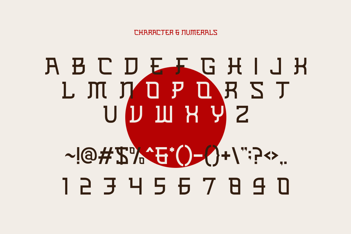 Shinobi Japanese Font Style, a Sans Serif Font by Vadovastd (Photo 2 of 7)