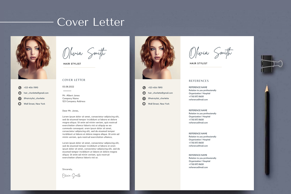 Hair Stylist Resume CV Template, a Resume Template by Climbwithelevator (Photo 2 of 8)