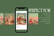 60 Peaceful Serenity Illustrations, a Decorative Illustration by Incomelion (Thumbnail 8 of 11)