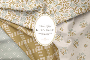 Vintage Sage Floral Print Patterns, a Pattern Graphic by Eclectic Anthology
