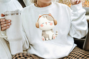 Christmas Cats Holiday Cats Set, an Illustration by Sublimation Artist (Thumbnail 4 of 6)