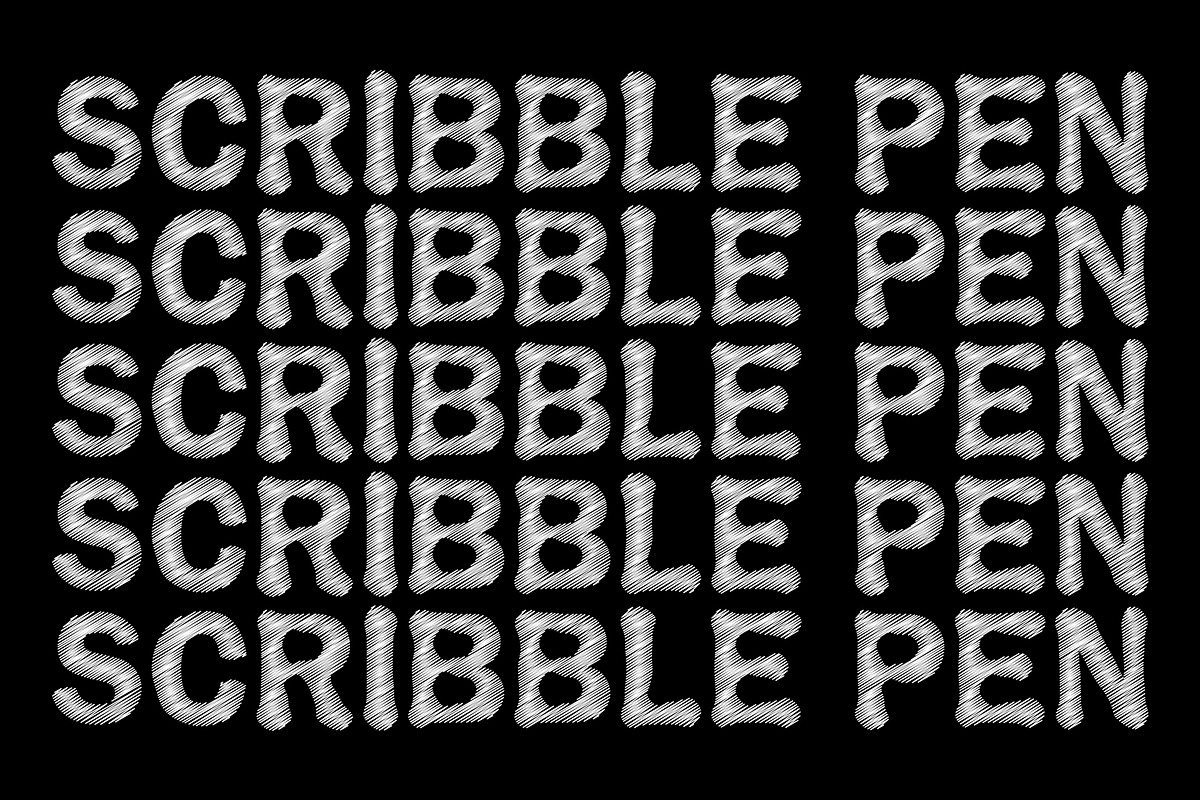 Scribble Pen, a Handwritten Font by Nickhard (Photo 2 of 6)