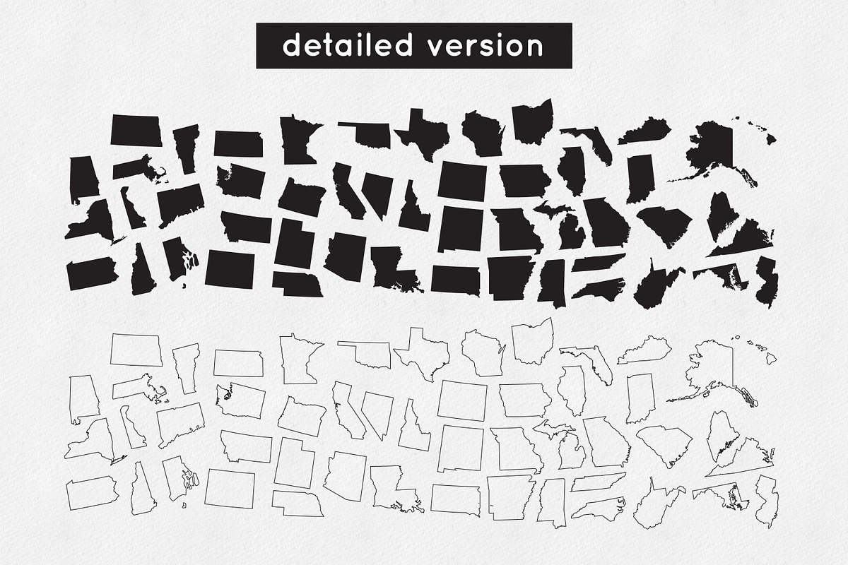 50 States of America svg eps png pdf, an Illustration by Peachycottoncandy (Photo 3 of 4)