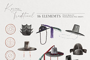 Watercolor clipart-Korean Traditions, an Illustration by Beigetime (Thumbnail 8 of 10)