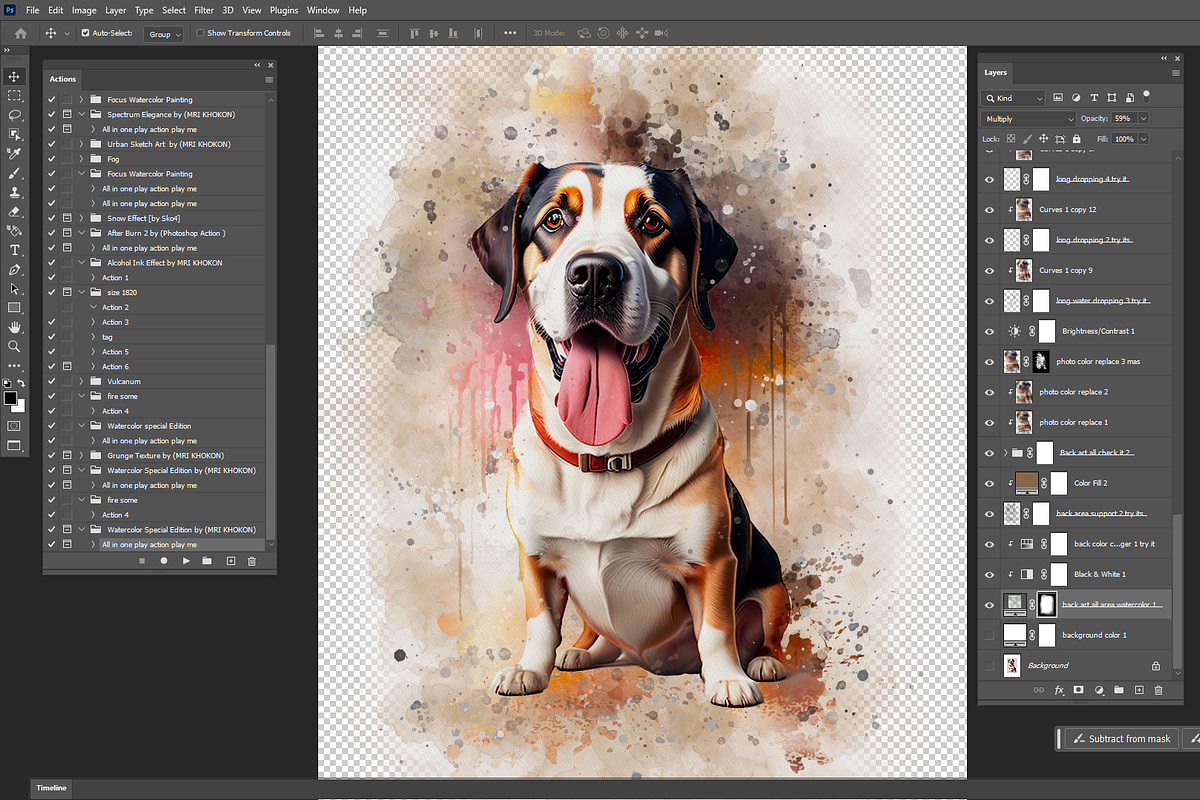 Watercolor Special Edition Action, an Action Add-On by MRI STUDIO (Photo 10 of 16)