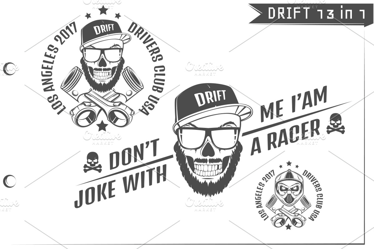 13 in 1 Set of Drift car sport, an Illustration by Hadanello88 (Photo 4 of 5)