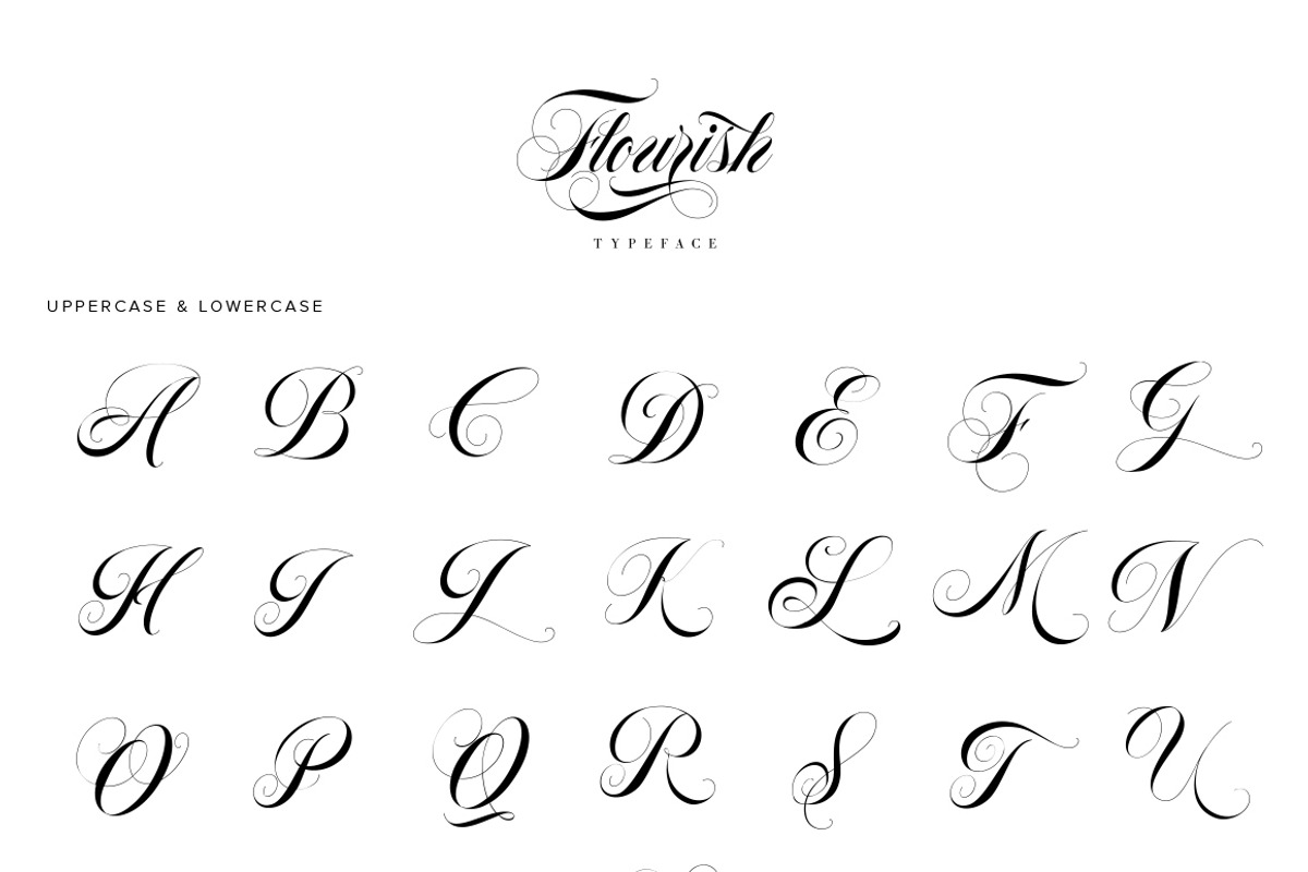 Flourish Typeface preview 8