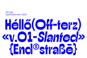 Off-terz | Wide Ink Trap Display, a Sans Serif Font by Jolicia Type (Thumbnail 3 of 11)