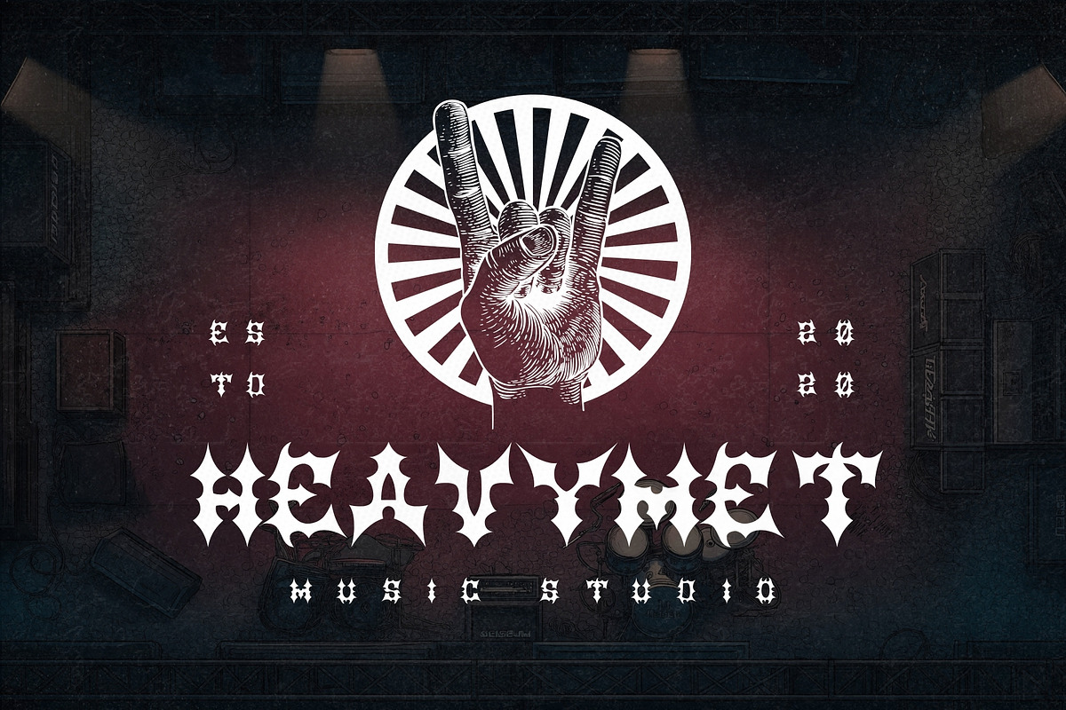 Venom Voltage - Heavy Metal Typeface, a Serif Font by HipFonts (Photo 7 of 9)