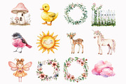 Watercolor Fairy World Clipart, an Illustration by Design Market (Thumbnail 4 of 5)