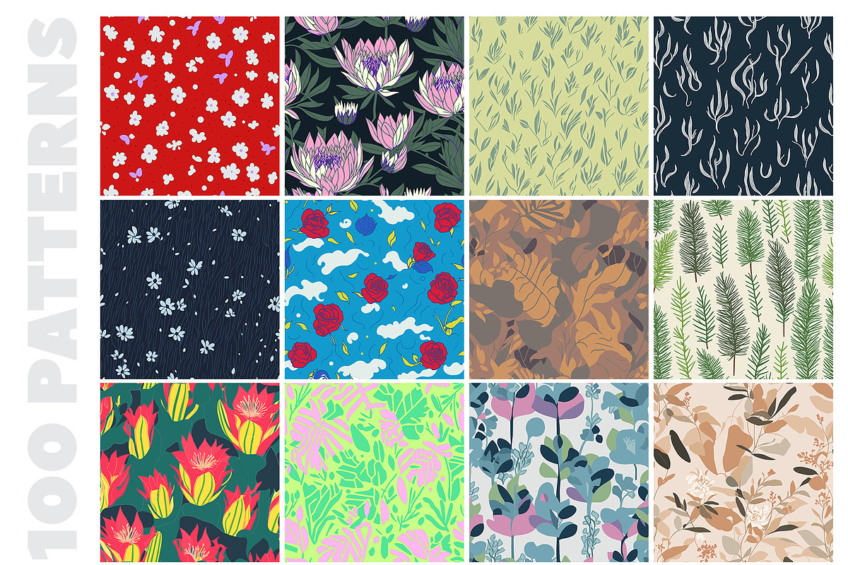 100 Eclectic Vibrant Patterns, a Pattern Graphic by digitalassets (Photo 7 of 10)