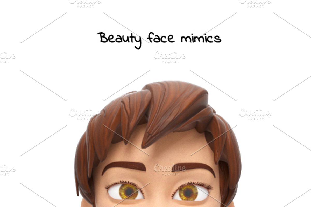 Jenny Cartoon 3D Character Promo Set, a Person Illustration by Oleg Ribar (Photo 26 of 26)