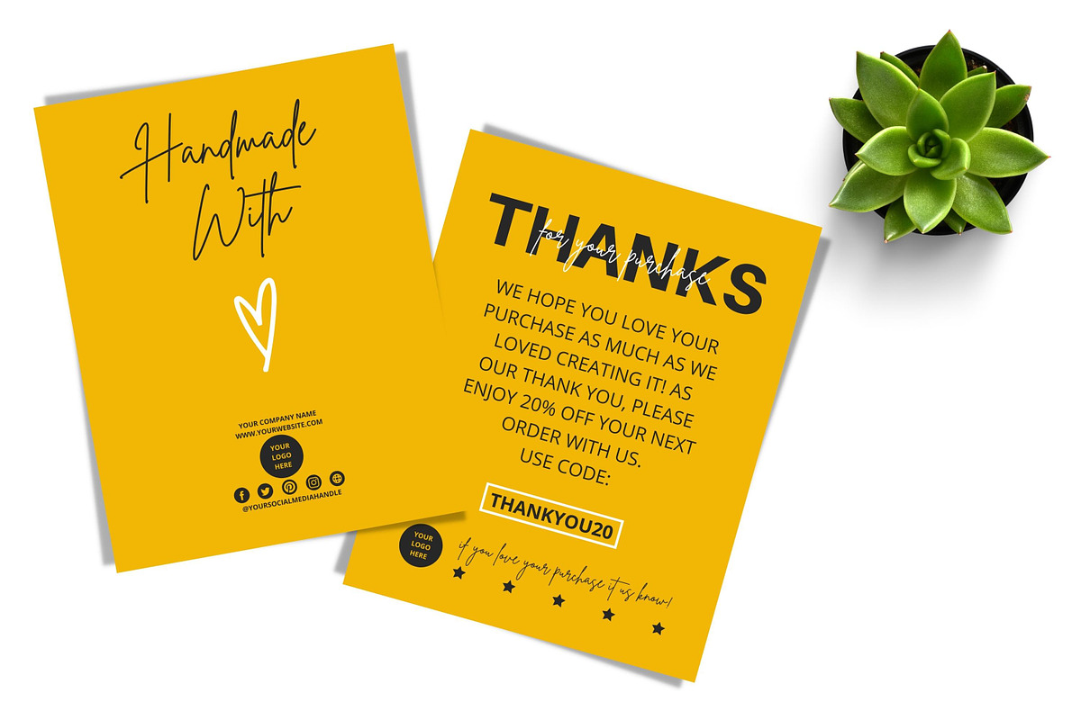 THANK YOU CARD FOR BUSINESS 2 SIDED, a Flyer Template by Oskar Wantopi (Photo 8 of 12)