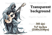 Watercolor Grim Death Reaper, an Object Graphic by Negarin Digital Art (Thumbnail 11 of 11)