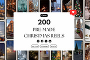 200 Pre-Made Christmas Reels Bundle, a Social Media Template by Studioxhq (Thumbnail 1 of 4)