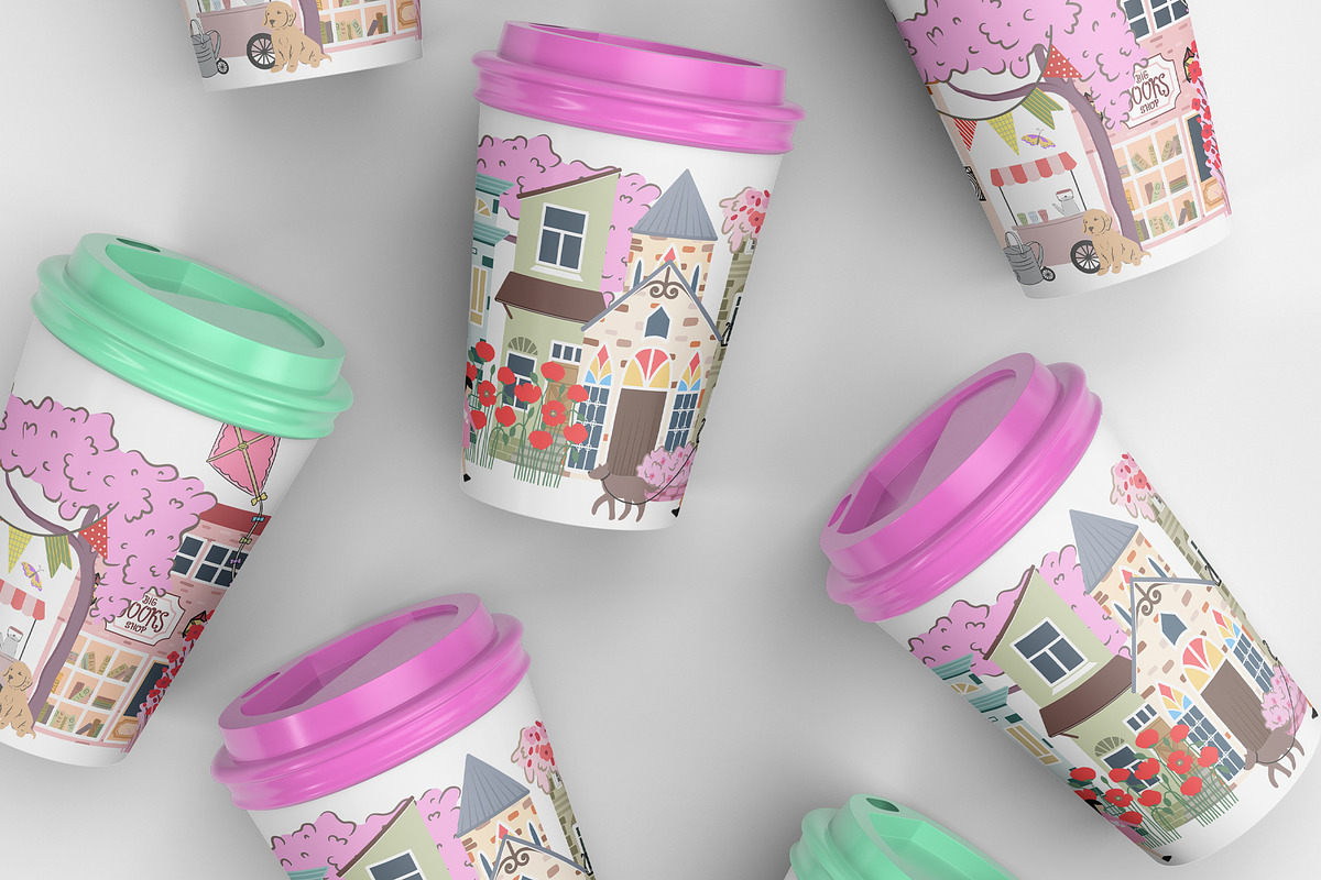 Spring Town Creator, an Object Graphic by Alina Sh (Photo 9 of 9)