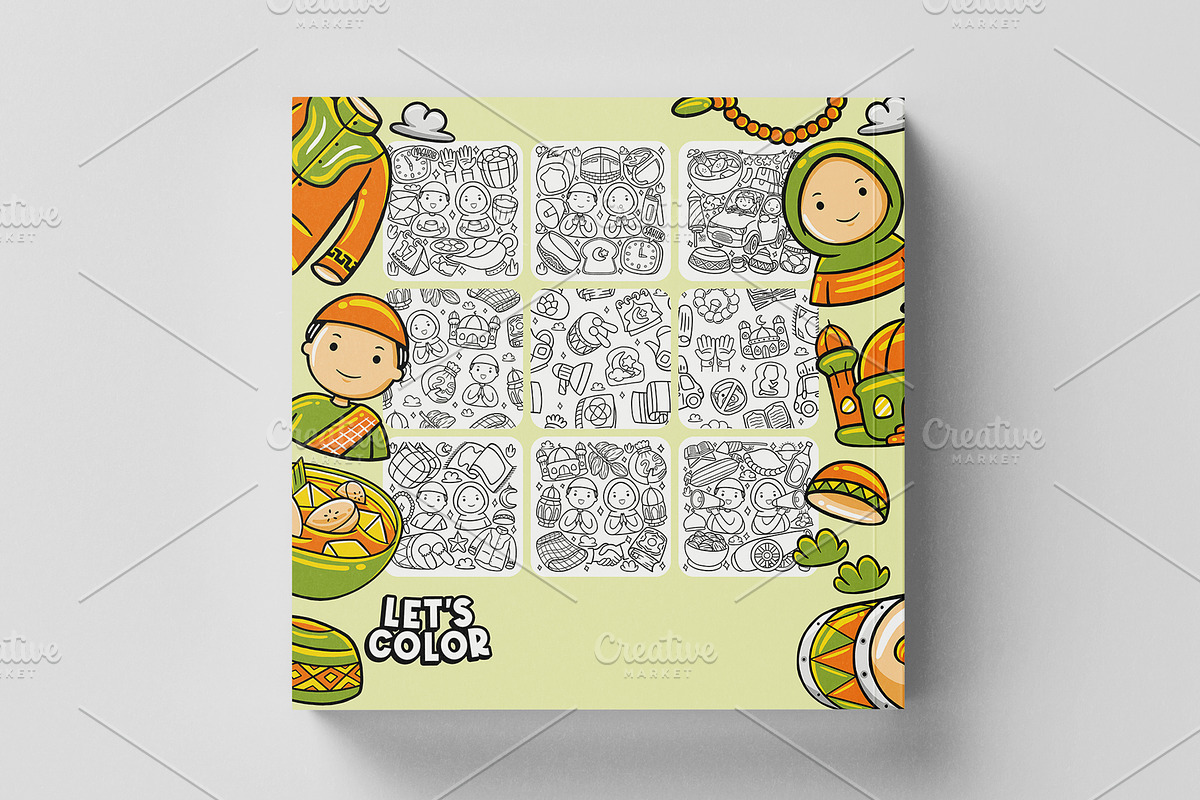 Ramadan Doodle Coloring Book, an Education Illustration by MEDZ (Photo 2 of 3)