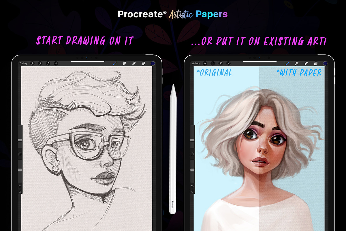 Procreate Artistic Digital Papers, a Texture Graphic by Frisk Shop (Photo 2 of 11)