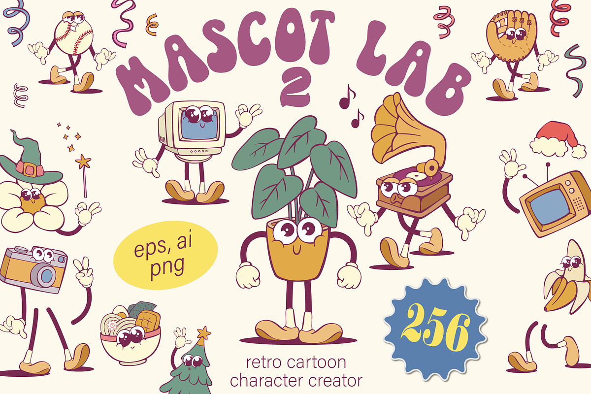 Ultimate Mascot Builder Bundle, an Illustration by Anastasiya Klempach (Photo 9 of 23)