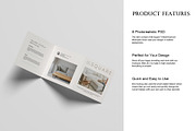 Square Trifold Brochure Mockup, an Advertising Mockup by Lxadesign (Thumbnail 5 of 13)