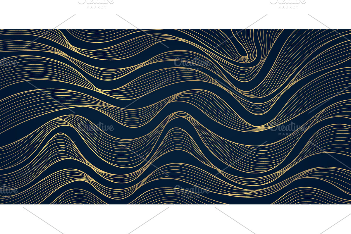 Water And Waves Golden Backgrounds, a Background Graphic by Marylia (Photo 15 of 22)