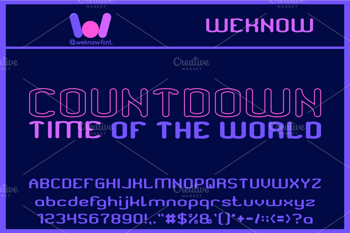 Frequency font, a Font by weknow (Photo 4 of 5)