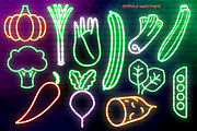 Neon Vegetables PNG Clipart, a Food Illustration by Lenninator Digital (Thumbnail 4 of 4)