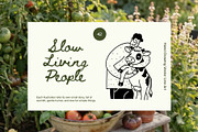 Slow Living People: Vector Line Art, a Person Illustration by divanovskaya_nv (Thumbnail 1 of 12)