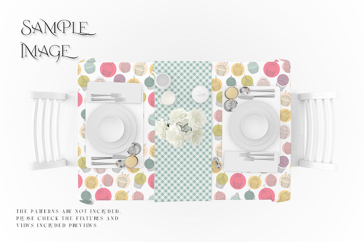 Tablecloth & Table Runner Mockups, a Household Mockup by mock-ups (Photo 19 of 21)