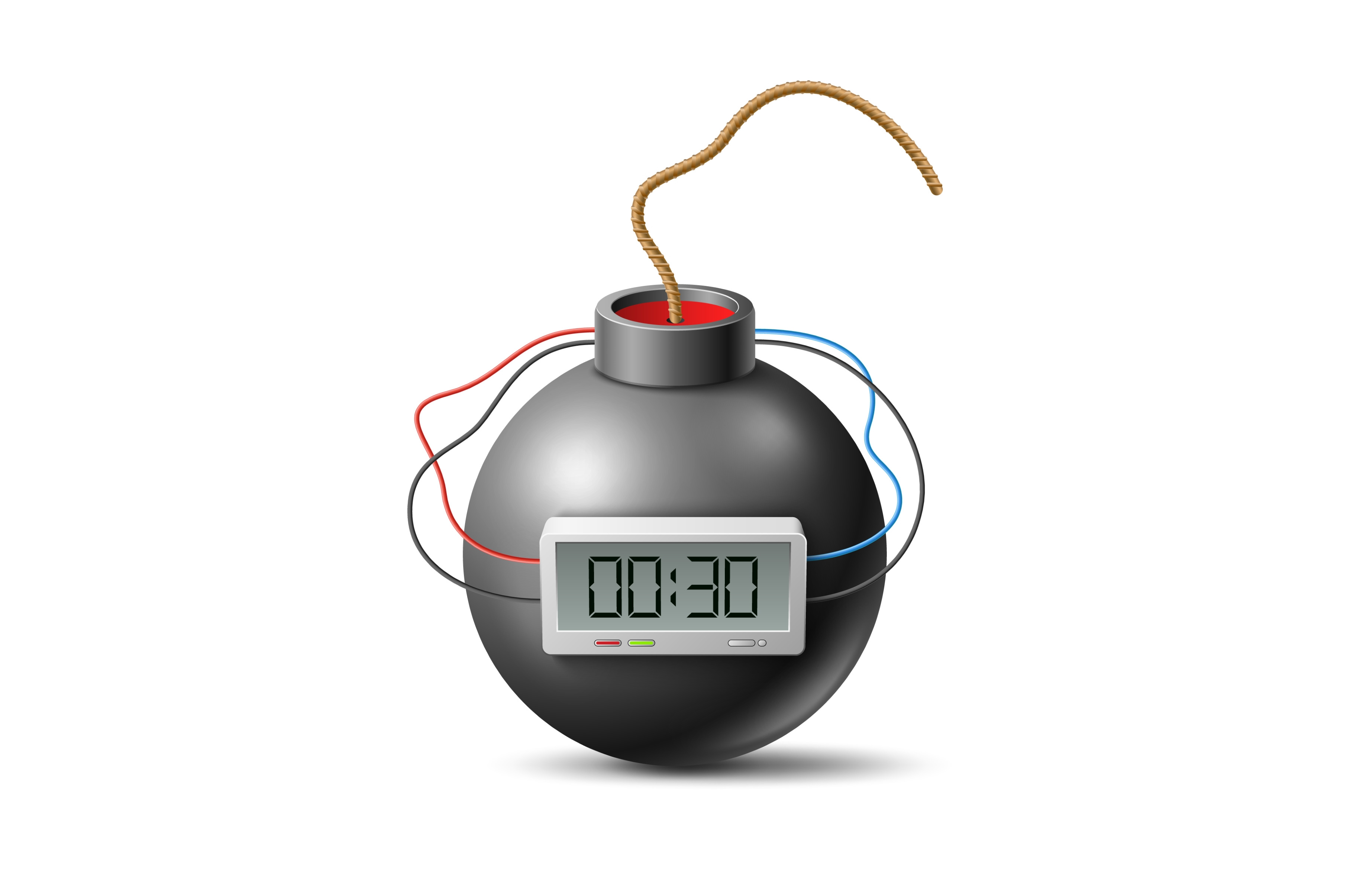 Realistic bomb clock. Classic, an Object Graphic by YummyBuum