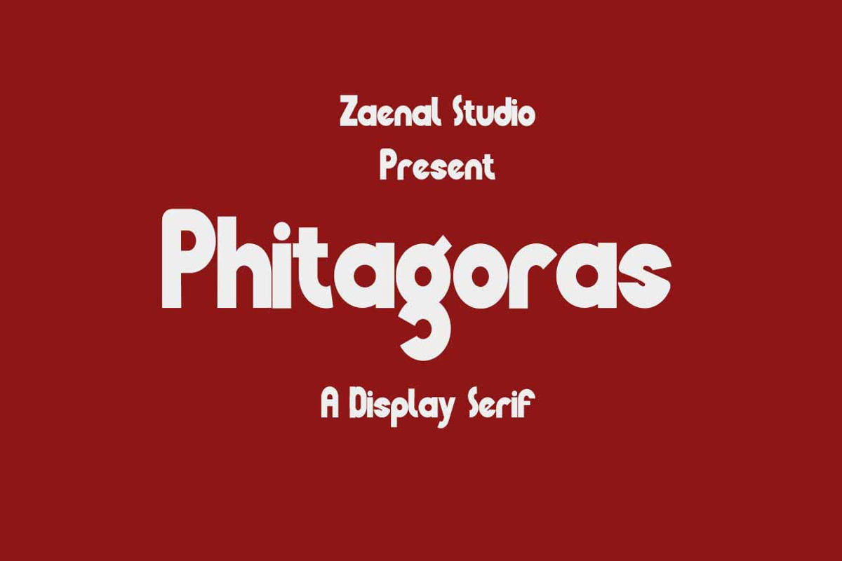 Phitagoras, a Font by Zaenal Studio (Photo 2 of 18)