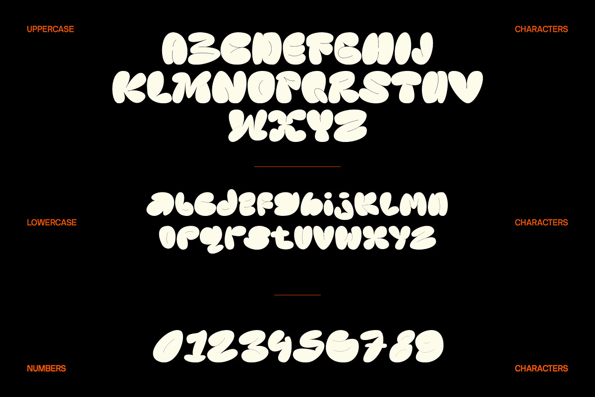 Nag | Retro Groovy Bubble Font, a Sans Serif Font by Koplexs Studio (Photo 8 of 10)