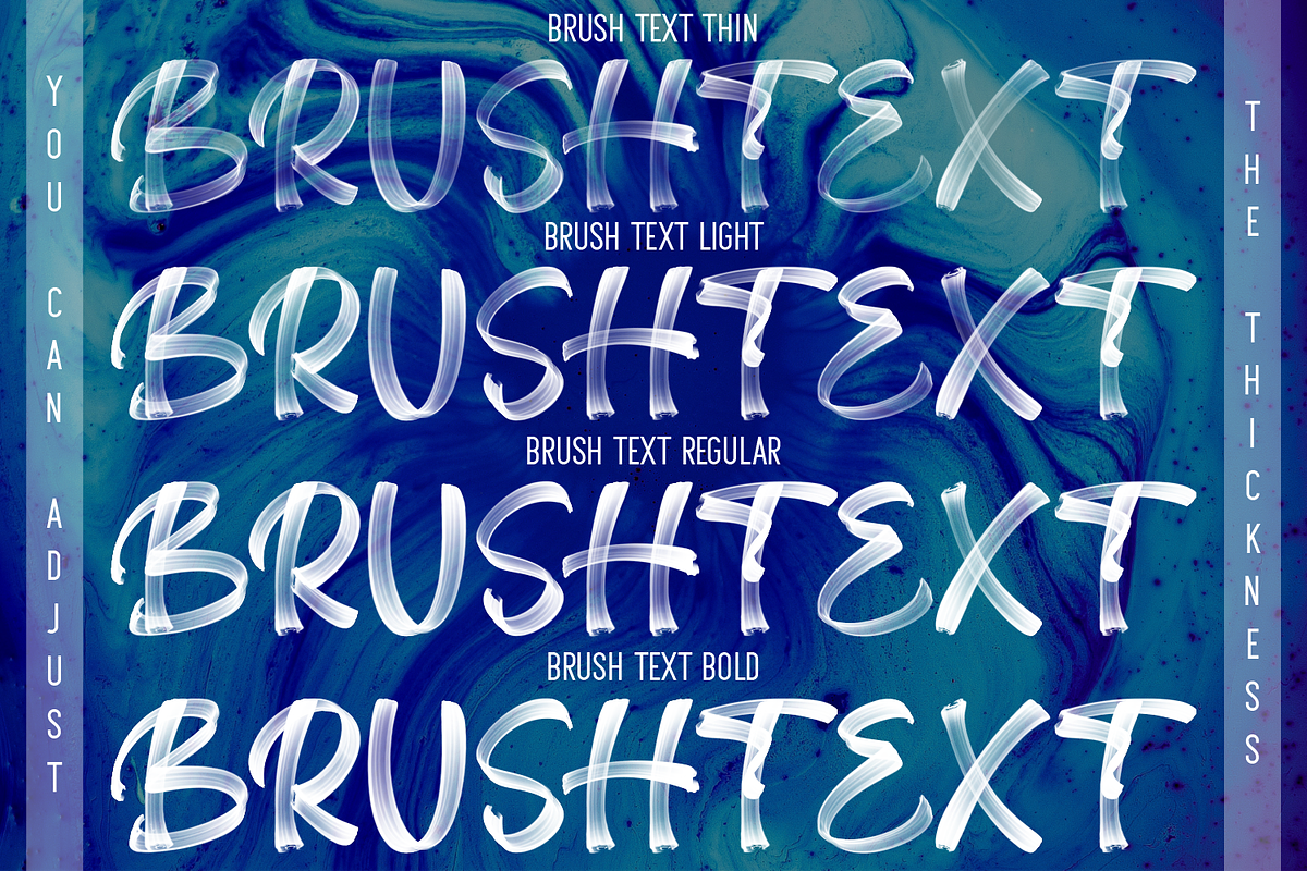 Brush Text SVG FONT, a Blackletter Font by Creative Keelik (Photo 5 of 7)