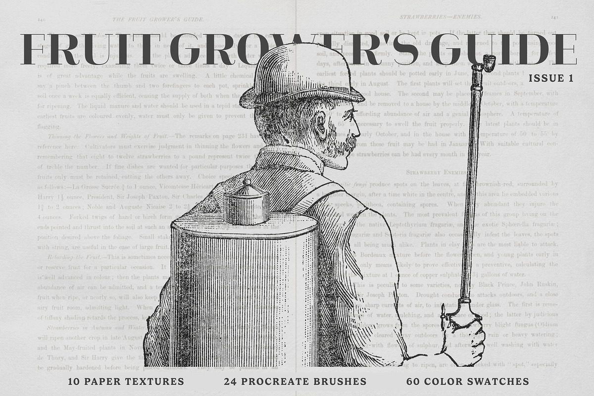 Fruit Grower's Guide Procreate Kit, a Brush Add-On by Digi Life (Photo 1 of 9)