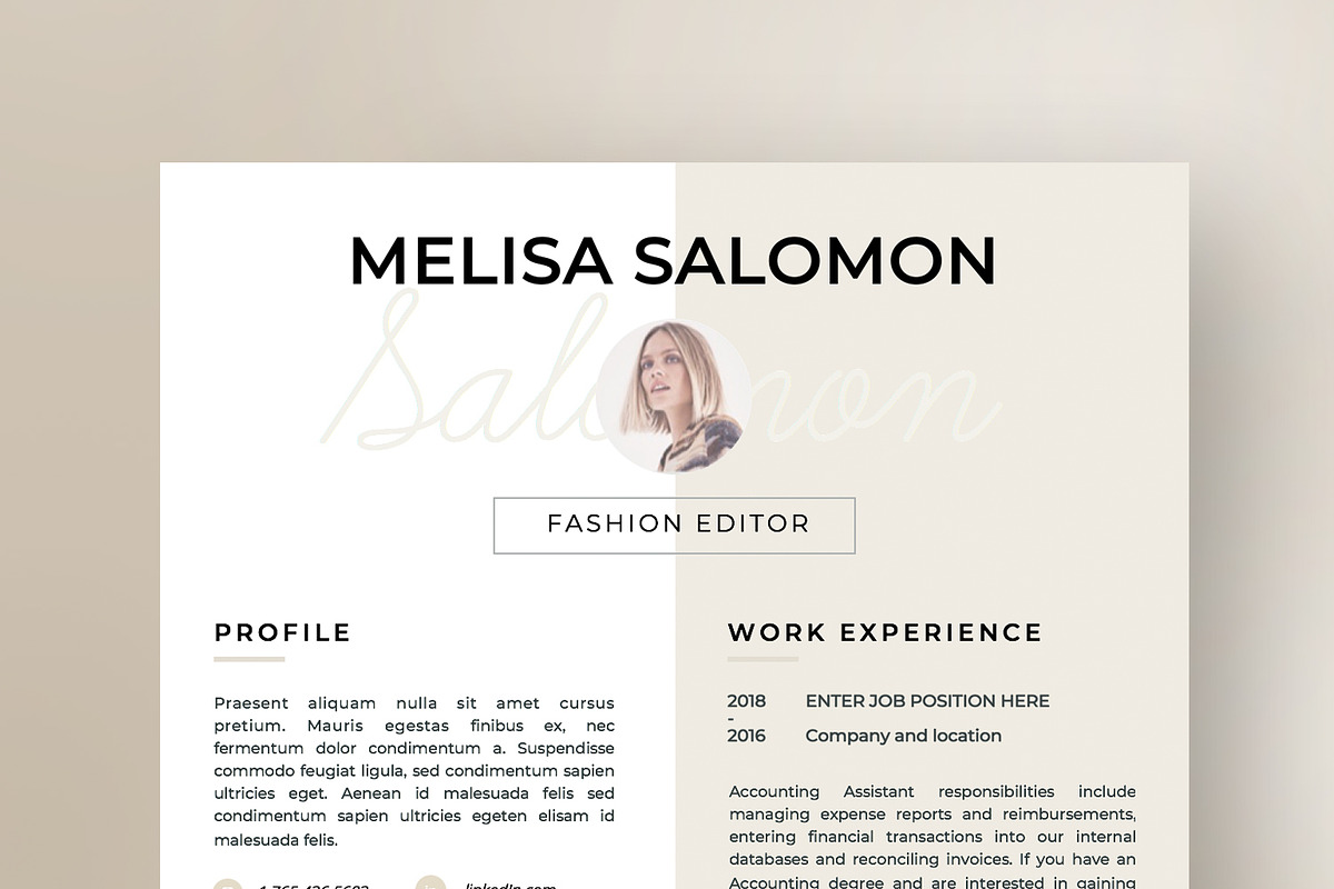 Resume Template 1, 2 page | Florence, a Resume Template by Resume Angels (Photo 2 of 10)