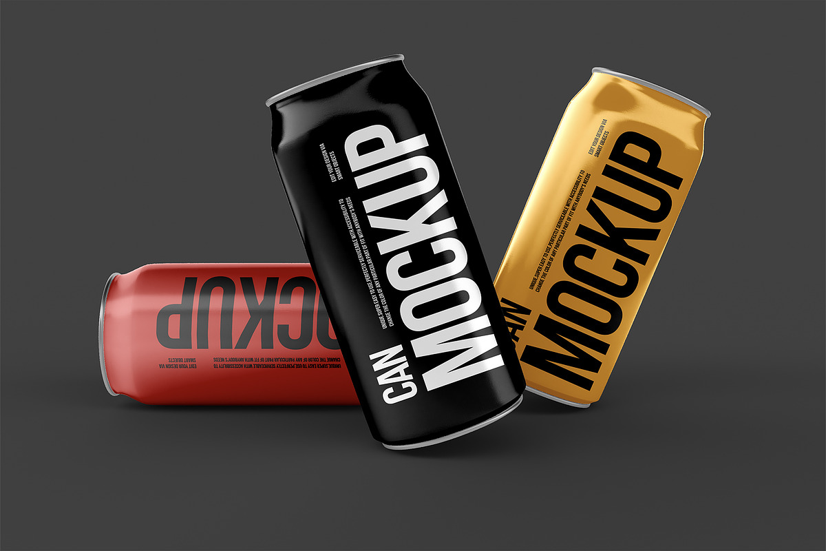 Soda Can Mockup Set, a Cups & Container Mockup by dpi (Photo 9 of 20)