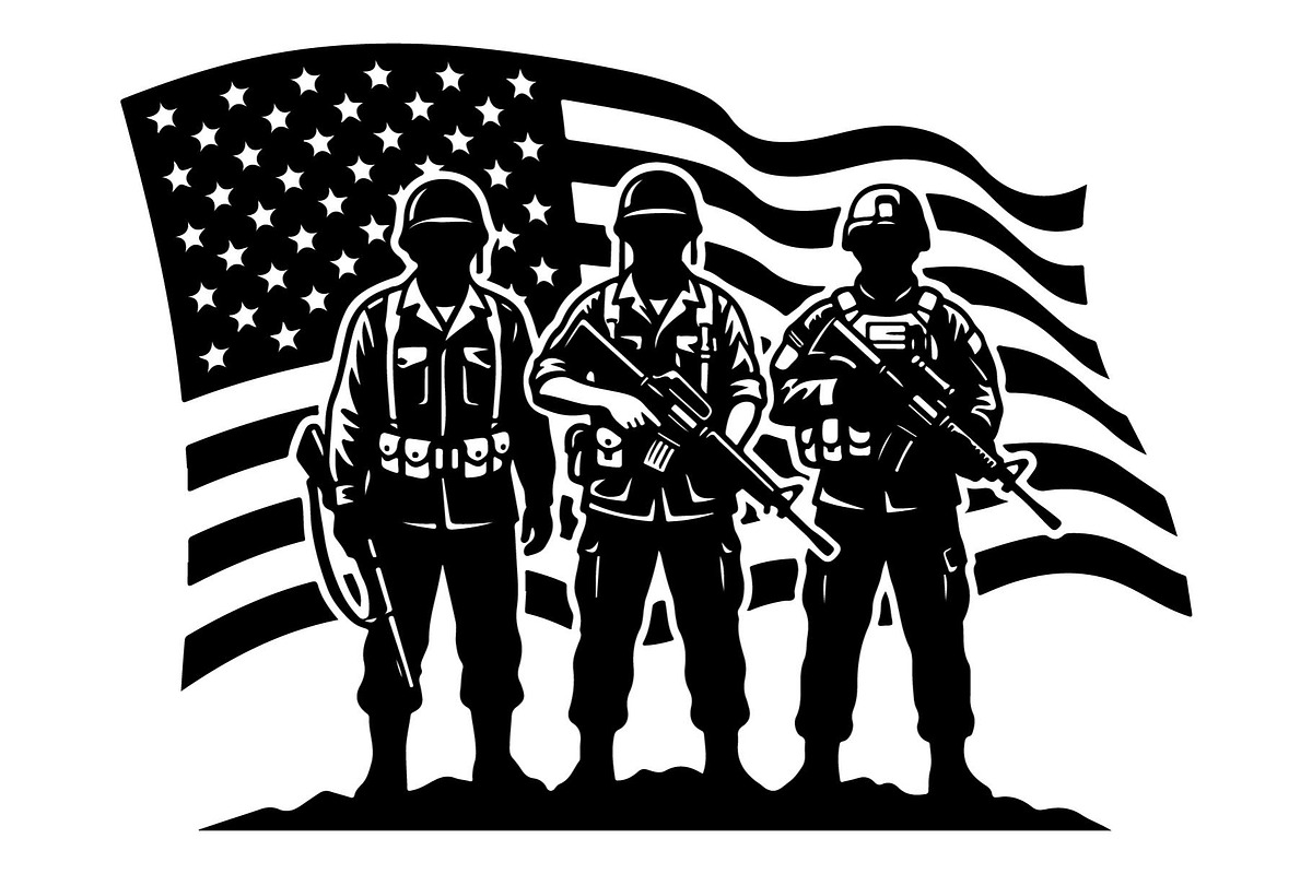 Soldier Team Patriot Flag, an Object Graphic by Gfx_Store (Photo 13 of 16)