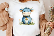 Watercolor Halloween Farm Clipart, an Illustration by Canvas Craft (Thumbnail 4 of 7)
