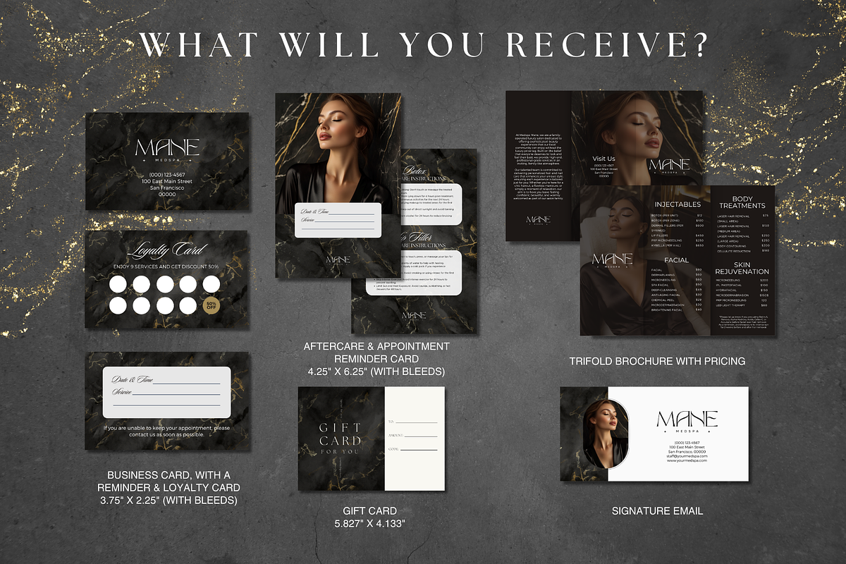 Medspa Templates Printing Marketing, a Marketing Template by DesignsbyMariaStudio (Photo 2 of 10)