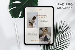 Monstera Palm Leaf - iPad Pro Mockup