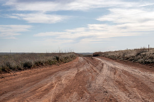 Dirt road in the steppe, a Transportation Photo by Schreibikus