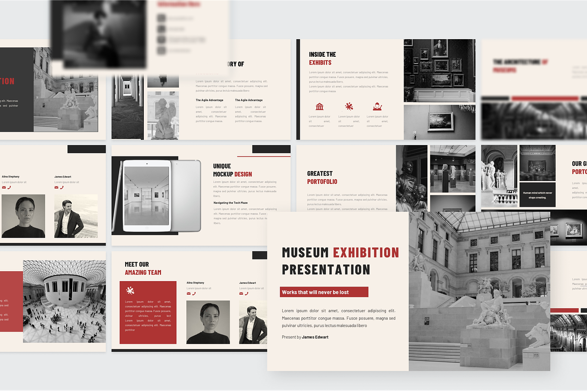 Museum Presentation, a Presentation Template by SquidPixey (Photo 3 of 6)