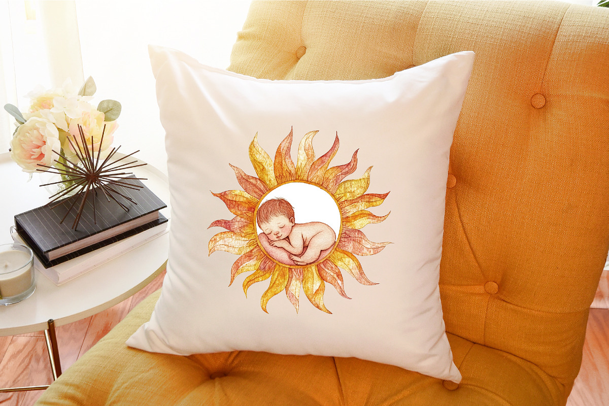 Neutral Boho Baby Shower Doodle Clip, an Illustration by Sublimation Artist (Photo 6 of 6)
