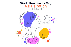 6 World Pneumonia Day Illustration
