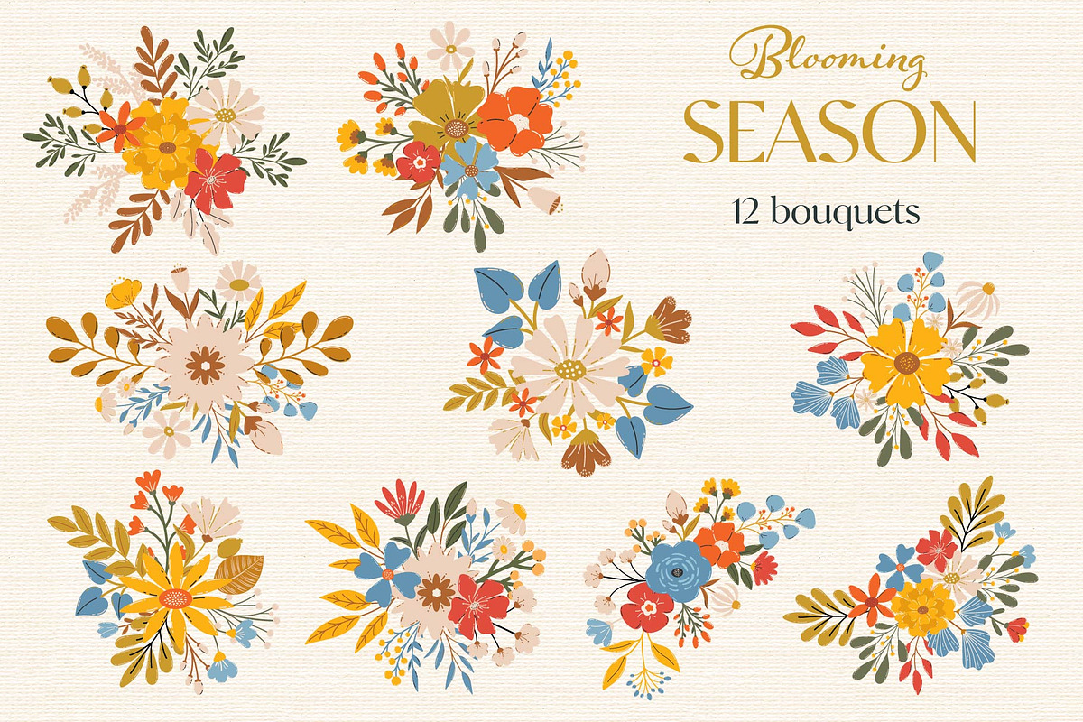 Blooming Season. Flowers & Patterns, a Decorative Illustration by EltaMaxArt (Photo 5 of 14)