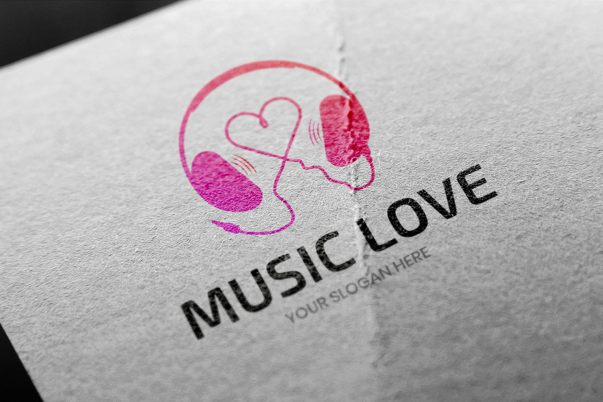 Music - Love Logo Template, a Branding & Logo Template by BdThemes (Photo 2 of 3)