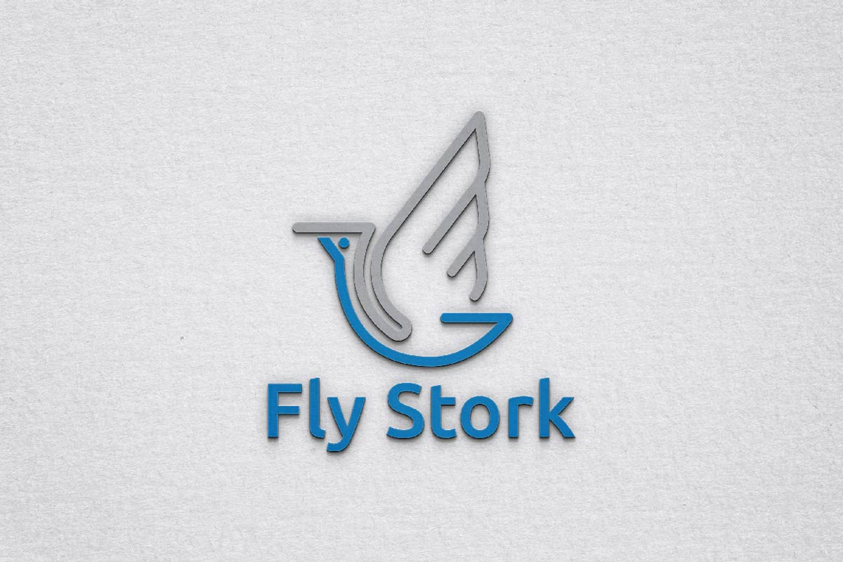 Stork Bird Animal Flying Wings Logo, a Branding & Logo Template by jongcreative (Photo 1 of 3)