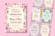 Surprise Birthday Party Invitations, a Templates & Theme by TemplateCastleStore (Thumbnail 2 of 9)