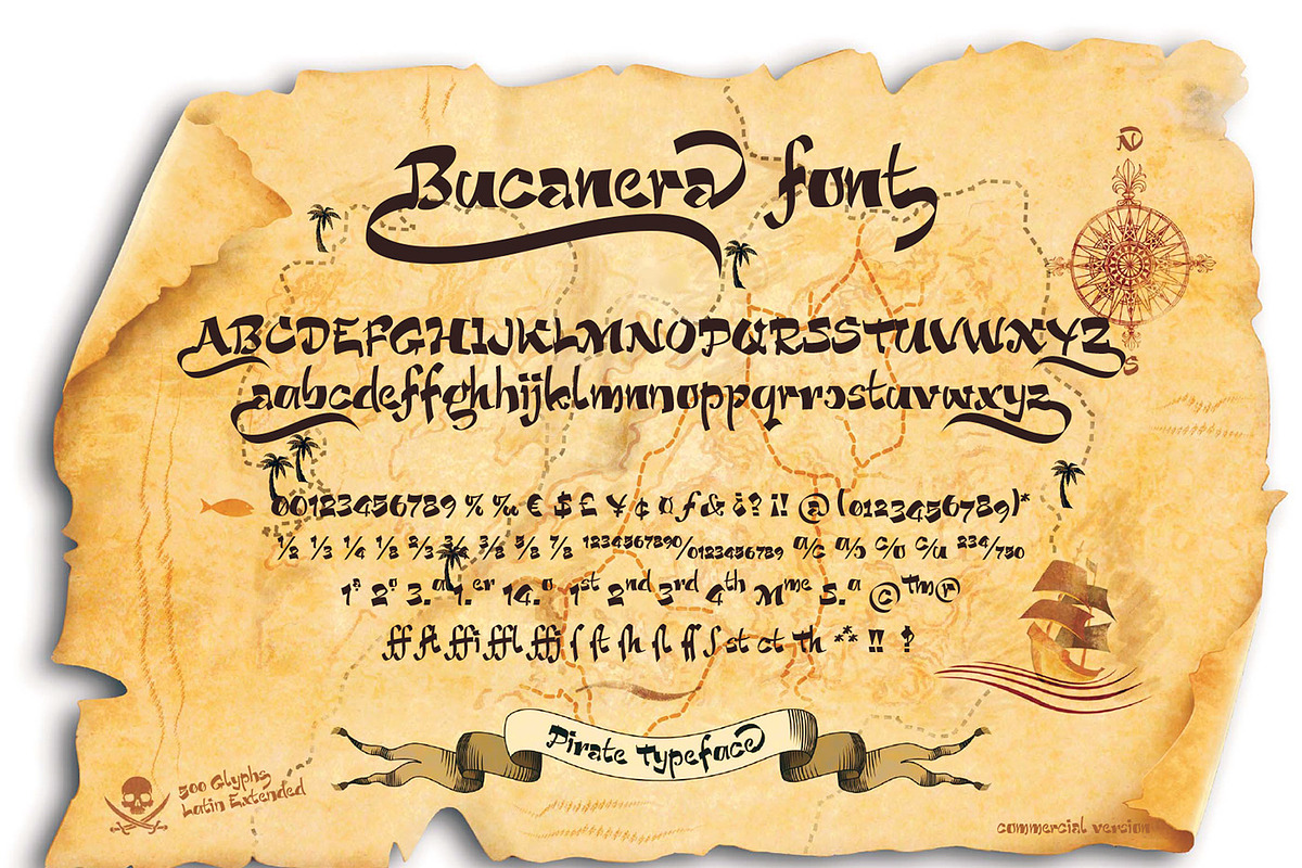 Bucanera font preview 4