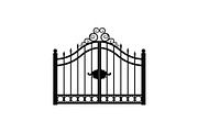 Ornate Wrought Iron Gate Vector Bund, an Illustration by Designs_River (Thumbnail 12 of 47)